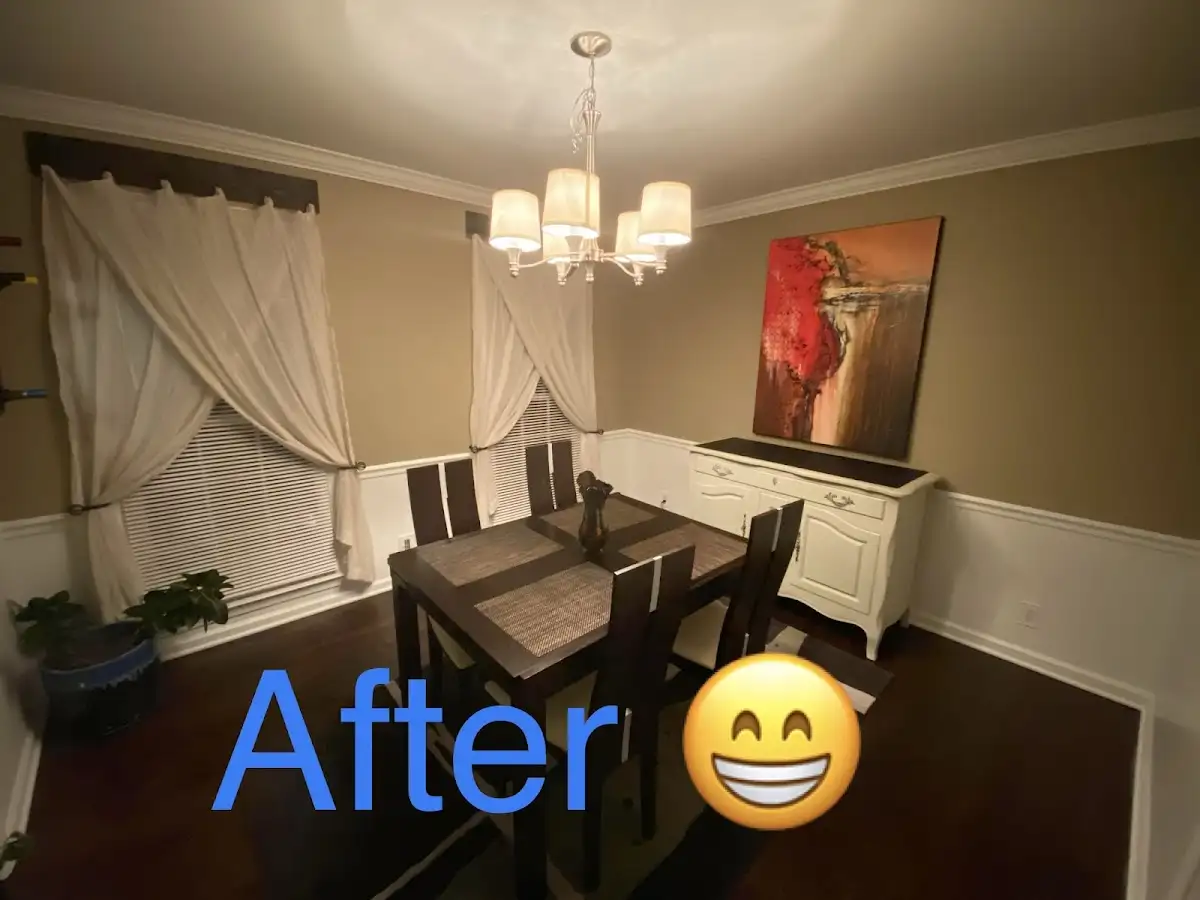 Professional dining room restoration after water damage in Ewing