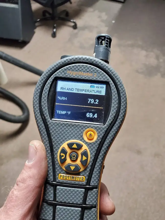 Moisture meter humidity assessment for Fire & Smoke Damage Restoration in Ewing